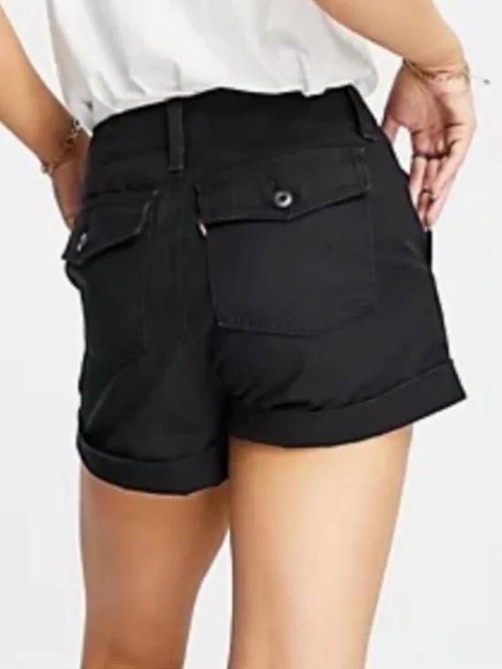 Levi's Ribcage Twill Shorts - Picture 2 of 7